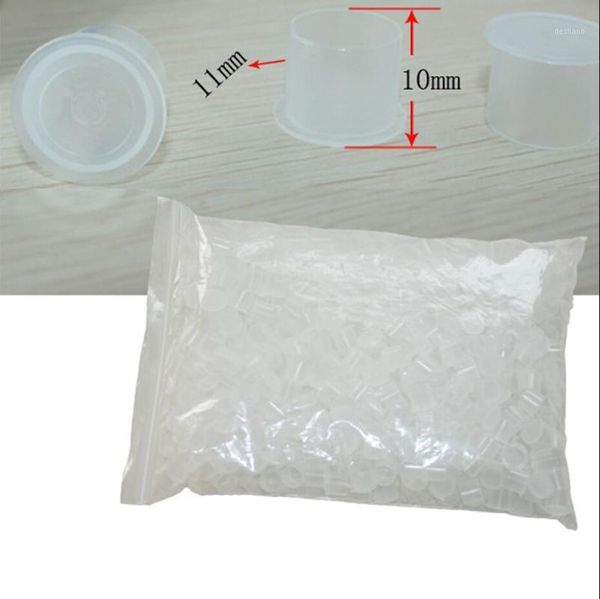 

(white) 11mm tattoo ink cup caps 1000pcs/lot pigment supplies plastic self-standing cups 1