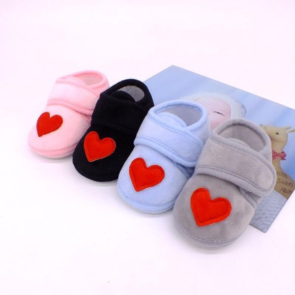 

first walkers baby sweet born girls heart winter shoes soft soled infant toddler kids girl footwear