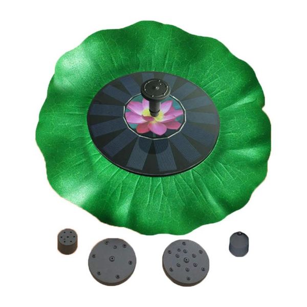 

solar fountain pump lotus-shaped waterproof panel water kit for pond pool garden decoration decorations