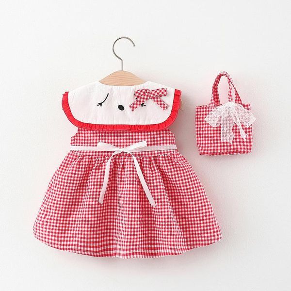 

girl's dresses baby wear girls dress, Red;yellow