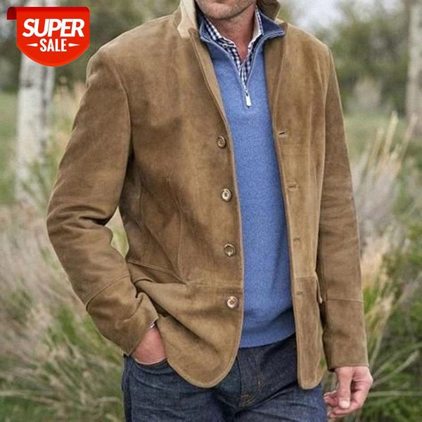 

fall european and american men's retro casual jacket men #3w4o, Black;brown