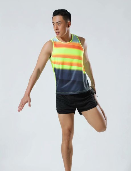#103 Männer Frauen Weste + Shorts Wettkampf Laufsets Leichtathletik Sportbekleidung Sprint Runninges Anzug Männlich Weiblich Marathon Kleidung Kits