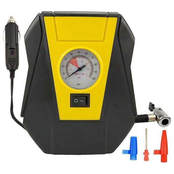 

inflatable pump tire inflator car air compressor electric portable auto 12v dc volt 100 psi