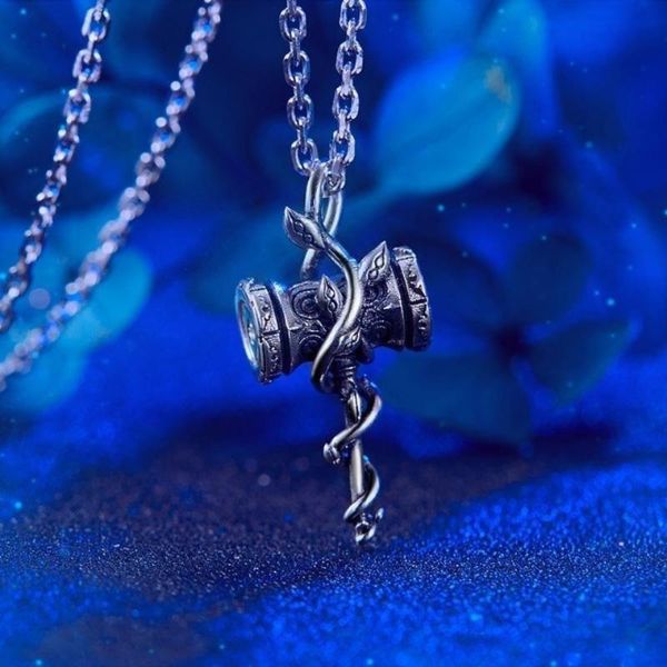 

pendant necklaces ornament guoman douro continent blue silver grass haotian hammer shuangsheng wuhun 925 tangsan