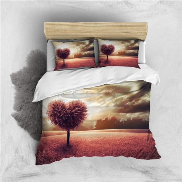 

bedding sets love tree scenery fantasy 3d set fashion beer twin full  super king single double size duvet covers with pillowcase