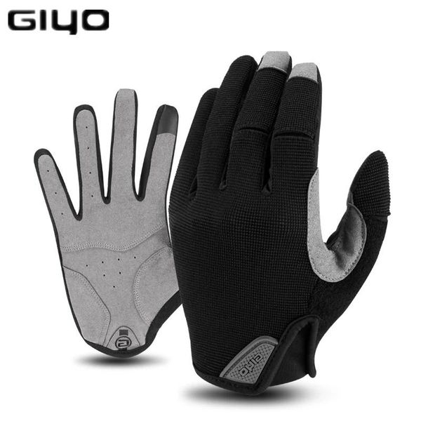 

winter sport cycling gloves fishing gym bike mtb full finger for bicycle male women guantes ciclismo, Black