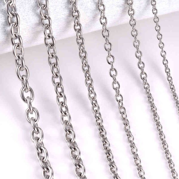 

o 1pc rvs cross collier for women diy men jewelry dunne bracelet chain, Silver