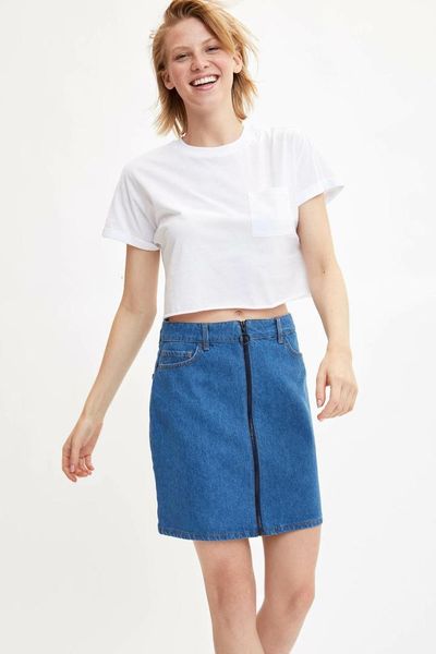 

women's jeans woman skirt-l4871az19hs 6l8n, Blue