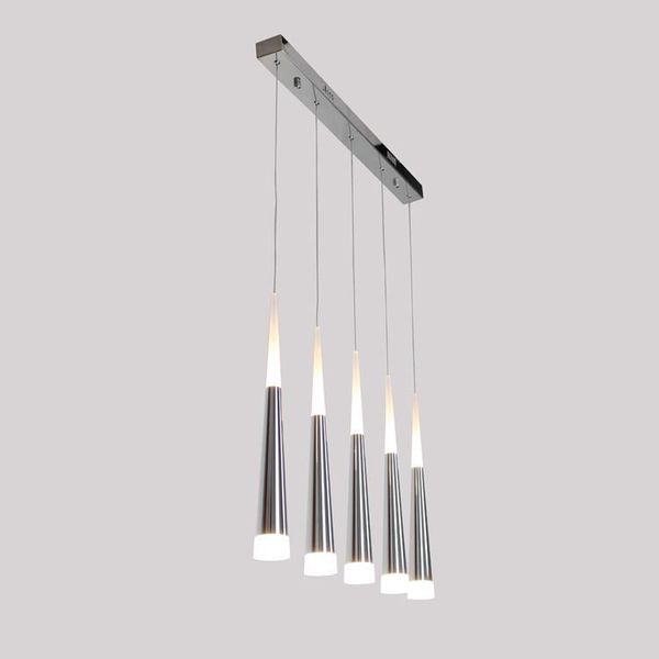 

pendant lamps modern brief restaurant cone aluminum double lamp led light fixture home deco diy acrylic dining room