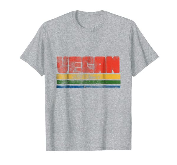 

vegan t-shrit vintage style vegans tee shirts retro 70s, White;black