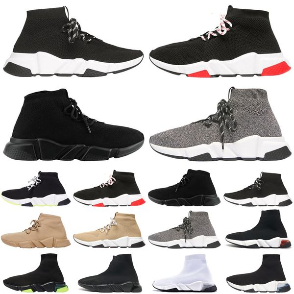

discount socks mens womens casual shoes lace up yellow black red clearsole white men women designer trainers sneakers size 36-45