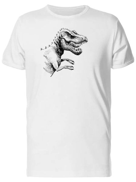 

Angry T Rex Grunge Sketch Tee Men's -Image by Shutterstock, White;black