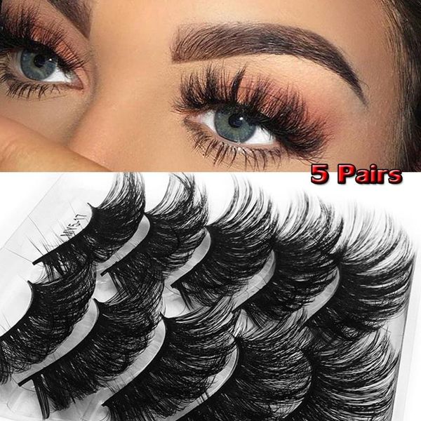 

false eyelashes tools cruelty-handmade craft soft band extension 8d faux mink wispy fluffy eye lashes