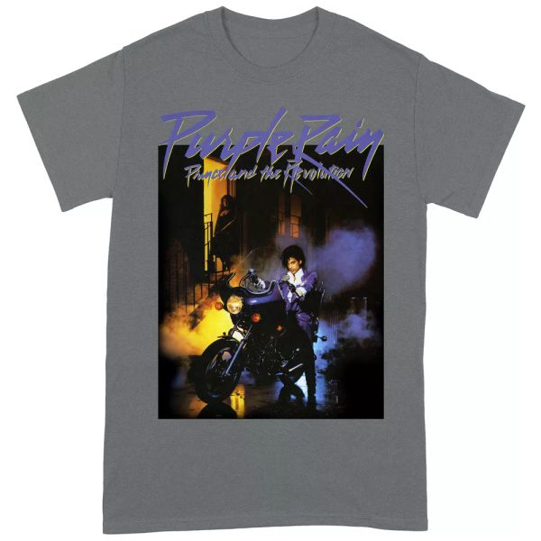 

prince purple rain extended official t-shirt men unisex, White;black