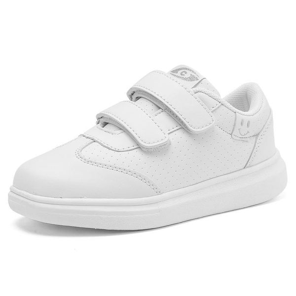 

sneakers 2021 kid's fashion casual sport running shoes for boys girls breathable leather childrens trainers tenis infantil, Black;red
