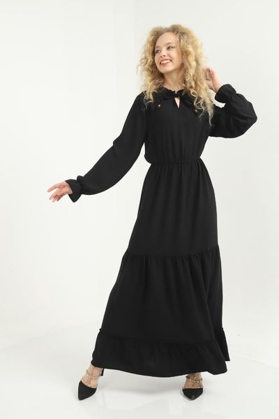 

ethnic clothing black side laced shir detail dress season plus size long sleeve modern design casual cutout one-piece women, Red