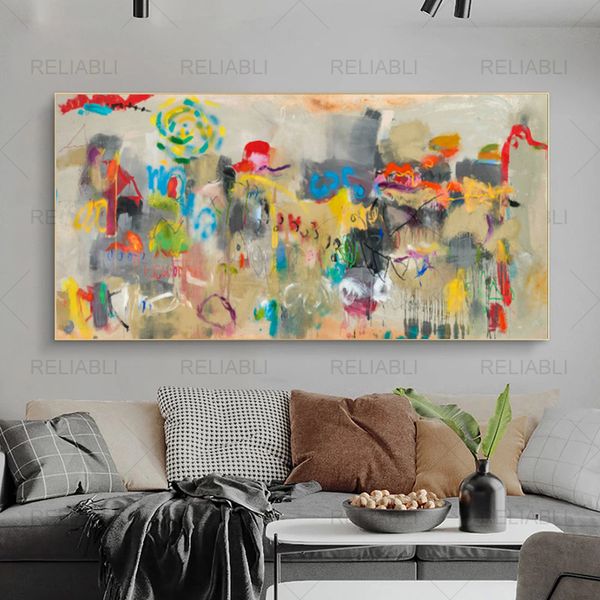 Astratta moderna Graffiti Street Art Canvas Painting HD Wall Print Minimalista Poster Wall Picture for Living Room Home Decoration
