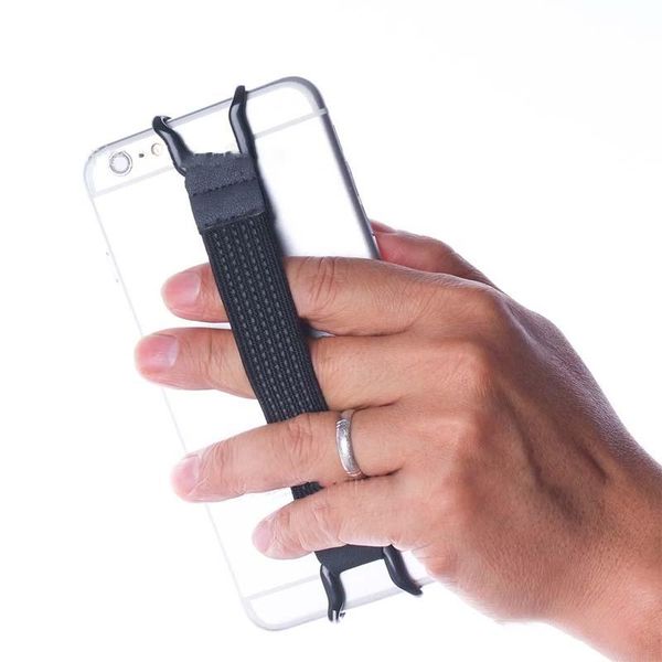 

cell phone mounts & holders universal holder for mobile tablet finger grip elastic band strap one hand operation anti-slip