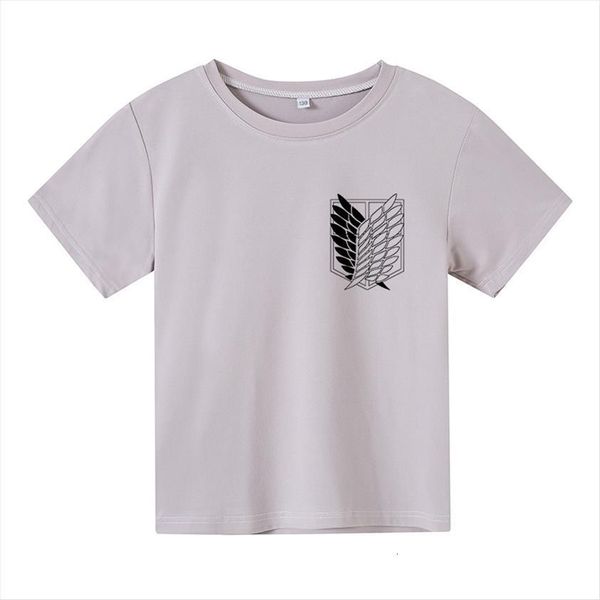 

anime attack on titan t shirt boys girls cotton 2d print 4 5 6 7 8 9 10 11, Blue