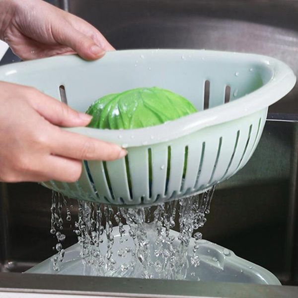 

hanging baskets sink drain basket plastic kitchen vegetable storage rack fruits and vegetables rice