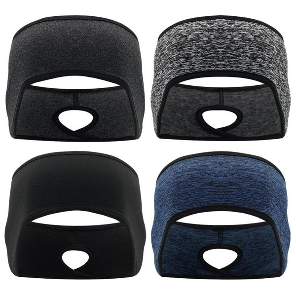 

sweatband 1pc winter ear warmer ponytail headband women men windproof running yoga outdoor use sports fitness headscarf, Yellow;black