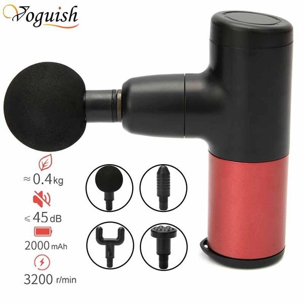 

mini electric massage gun deep muscle fascial body massager tissue percussion fitness equipment pain relax