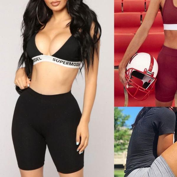 

womens shorts fitness half tights high waist quick dry skinny yoga bike leggings drop good quality, White;black