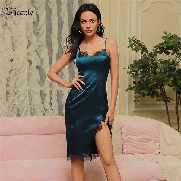 

ladies dress celebrity party cocktail lace stitching design satin strap 210520, Black;gray