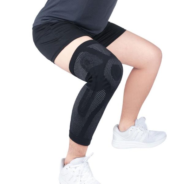 

elbow & knee pads 1pcs compression support elastic brace springs gym sports basketball volleyball running protector, Black;gray
