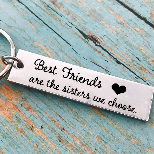 

keychain friends i need you here with me fashion europe america stainless steel gift l diy customized wholesale, Silver