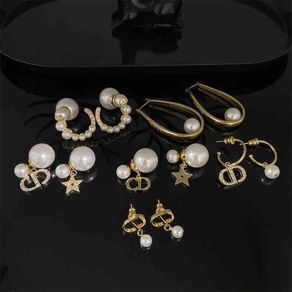 

75% off outlet online family letter love femininity net red star earrings, Silver