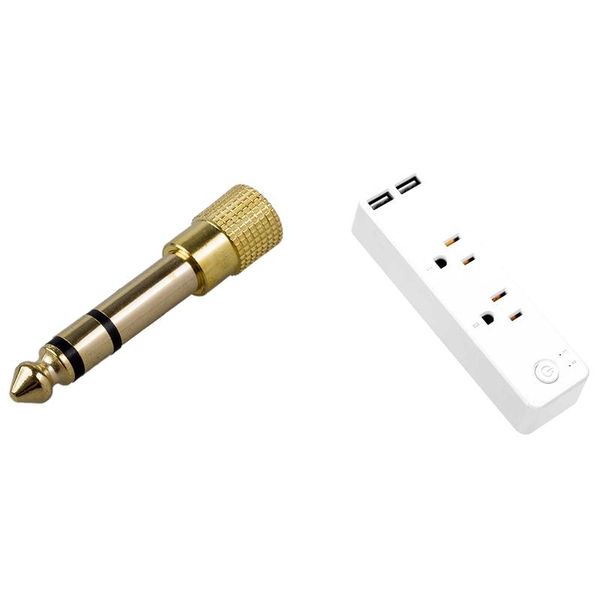 

smart power plugs headphone adapter stereo gold plug & timer voice control home us