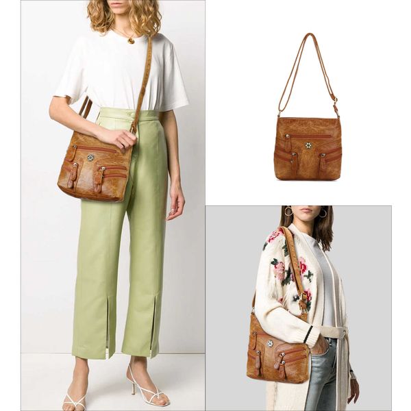 

summer 2020 new fashion trend women's single shoulder oil wax leather high-grade messenger small square bag