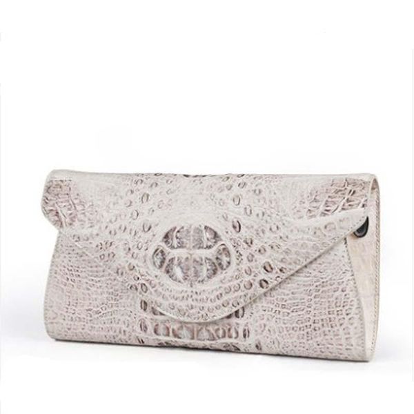 

evening bags moben crocodile leather bag female temperament one shoulder women chain hand