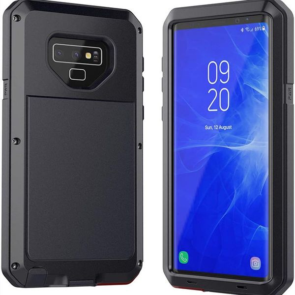 

cell phone pouches rugged metal shockproof cover for samsung galaxy note 20 10 9 8 s20 s10 s9 s8plus military grade full body protective cas