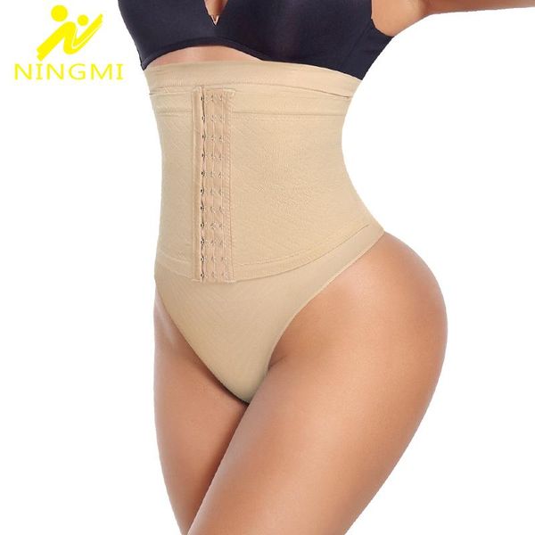 

women's shapers ningmi bulifter shapewear women tummy control panties body shaper high waist trainer slim slimming underwear, Black;white