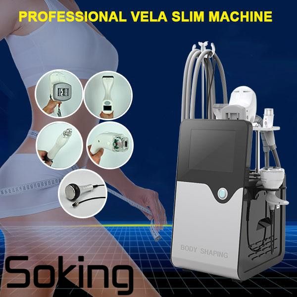 

vela slim shape ultrasonic cavitation rf face and body shaping weight loss machine with vacuum roller massager costume vacuum slimming suit