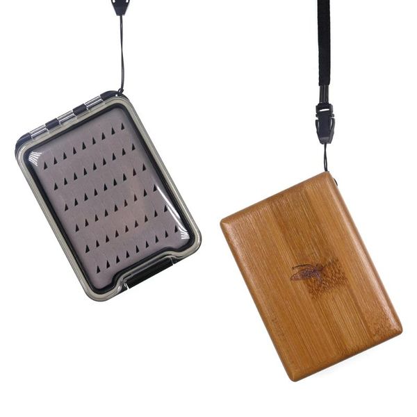

bamboo wood box fishing for nymph tenkara dry accessories