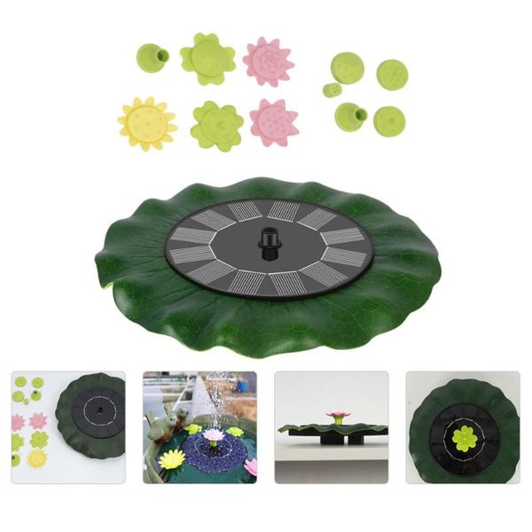 

garden decorations 1 set solar power water fountain pump outdoor floating