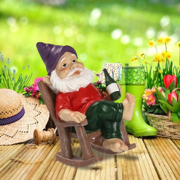 

garden decorations drinking dwarf gnome statue courtyard decoration faceless doll gift resin figurines crafts