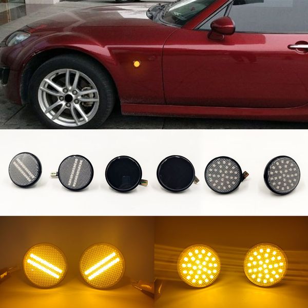 

2pcs for mazda mx5 mx-5 mk1 mk2 mk3 turn signal led side marker light repeater lamp 1989 1999 2000 - 2013 2014 2015