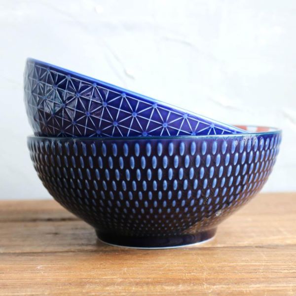 

bowls non-slip big mouth bowl watercolor geometric pattern atmosphere underglaze porcelain soup