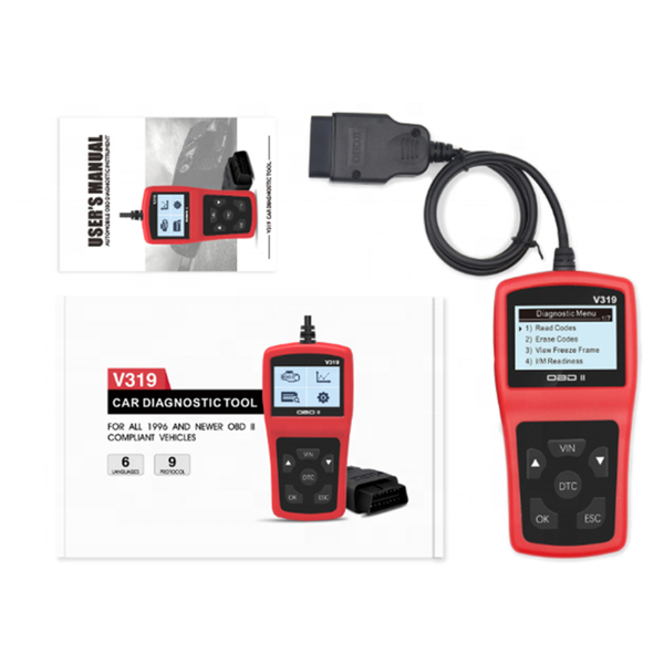 

code readers & scan tools universal v319 eobd obd2 scanner fault reader obd diagnostic obdii tool for all cars pk cr3001 elm327