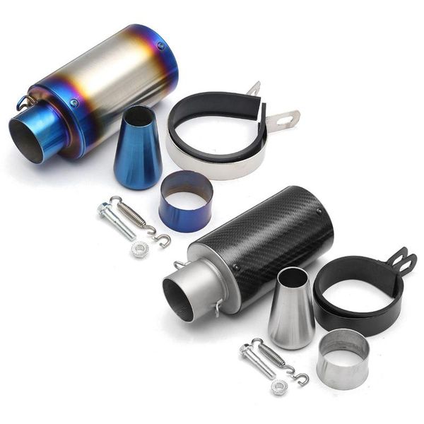 

motorcycle exhaust system 28-51mm universal cylinder muffler pipe motorbike long port