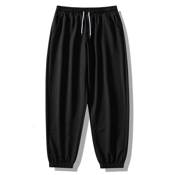 

men's pants 2021 spring joggers casual gyms training summer breathable sweatpants cotton running loose trousers zsmb, Black