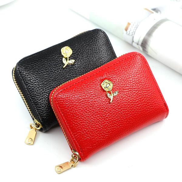 

card holders women men credit id holder case extendable business bank cards bag small wallet coin purse carteira mujer male, Brown;gray