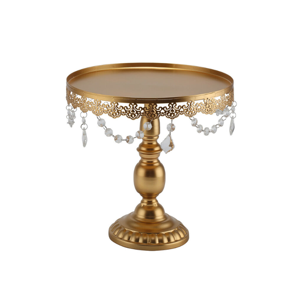 

other bakeware gold crystal cake stand round display rack home wedding birthday party dessert pastry holder decorating tools