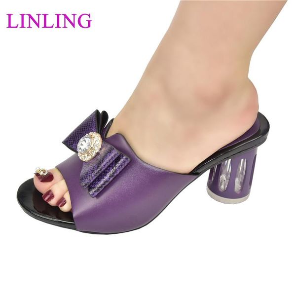 

dress shoes latest women sandals elegant nigerian pumps shoe for party luxury 2021 rhinestone wedding, Black