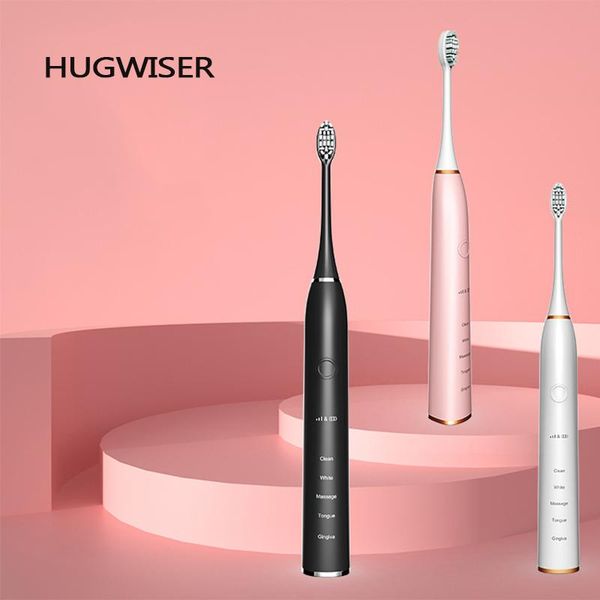 

smart electric toothbrush multi-gear usb charge vibrating ipx7 waterproof comfortable intelligent sonic with gift box