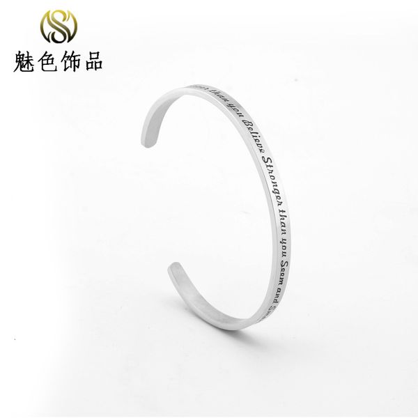 

bracelet you are braver than believe stro, Golden;silver